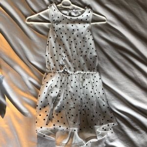 White Polka Dot Dress w/ Hi/Lo hemGently Used Sz M